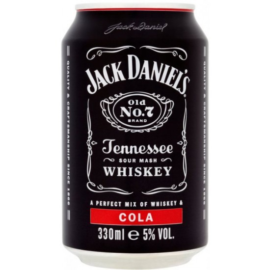 Напій алкогольний Jack Daniel's Whiskey-Cola 0.33 л 5% (5099873003220) Напій алкогольний Jack Daniel's Whiskey-Cola 0.33 л 5% (5099873003220)