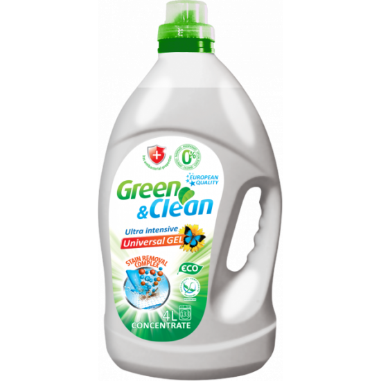 Гель для прання Green&Clean Ultra Intensive універсальний 4 л (4260700180464/4823069702601) Гель для прання Green&Clean Ultra Intensive універсальний 4 л (4260700180464/4823069702601)