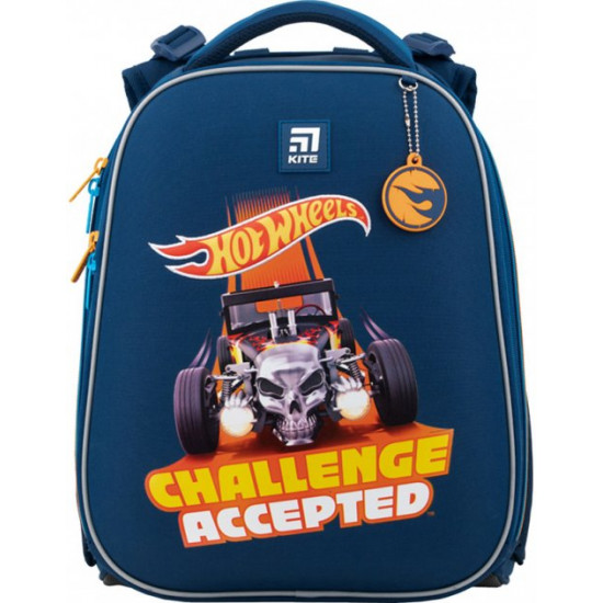 Рюкзак каркасний Kite для хлопчика 38х29х16 см 16 л Hot Wheels (HW22-531M) Рюкзак каркасний Kite для хлопчика 38х29х16 см 16 л Hot Wheels (HW22-531M)