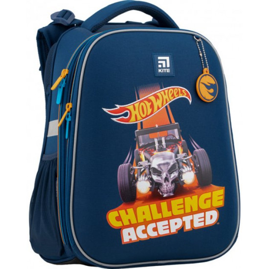 Рюкзак каркасний Kite для хлопчика 38х29х16 см 16 л Hot Wheels (HW22-531M) Рюкзак каркасний Kite для хлопчика 38х29х16 см 16 л Hot Wheels (HW22-531M)