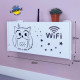 Полиця для роутера WiFi Сова та зірки 40*20*10 см Біла Полиця для роутера WiFi Сова та зірки 40*20*10 см Біла