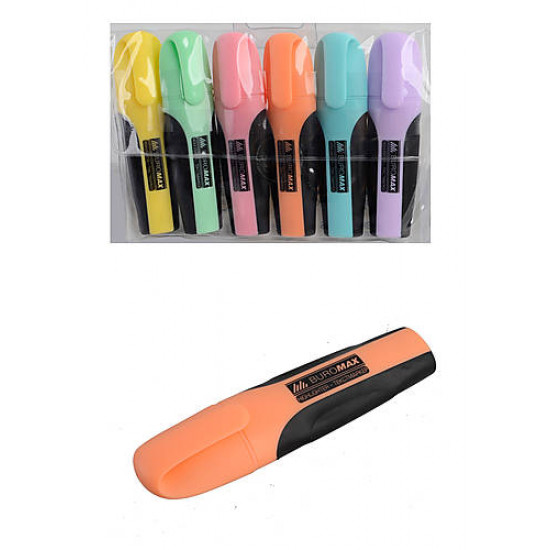 Набір текстових маркерів PASTEL, 6 штук Buromax (BM.8905-96) Набір текстових маркерів PASTEL, 6 штук Buromax (BM.8905-96)