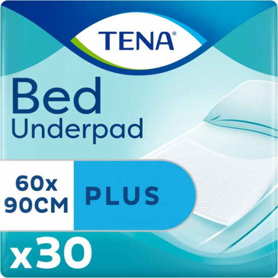 Одноразові пелюшки, що вбирають Tena Bed Plus 60x90 см 30 шт (7322540800760) Одноразові пелюшки, що вбирають Tena Bed Plus 60x90 см 30 шт (7322540800760)