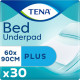 Одноразові пелюшки, що вбирають Tena Bed Plus 60x90 см 30 шт (7322540800760) Одноразові пелюшки, що вбирають Tena Bed Plus 60x90 см 30 шт (7322540800760)