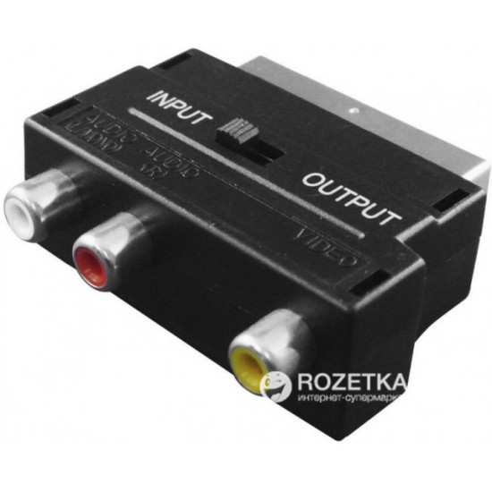 Переходник Value SCART Male - 3 RCA Female (S0560) Переходник Value SCART Male - 3 RCA Female (S0560)