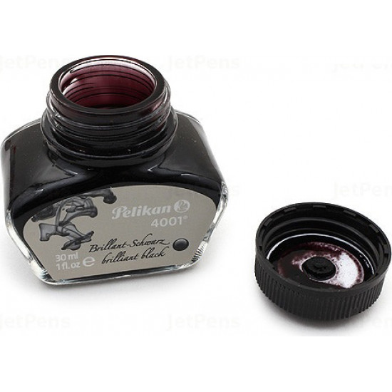 Чернила Pelikan 4001 Brilliant Black в стеклянном флаконе 30 мл Черные (301051) Чернила Pelikan 4001 Brilliant Black в стеклянном флаконе 30 мл Черные (301051)