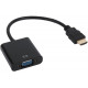 Перехідник Ultra HDMI A Plug - VGA 0.2 м (UC-01)