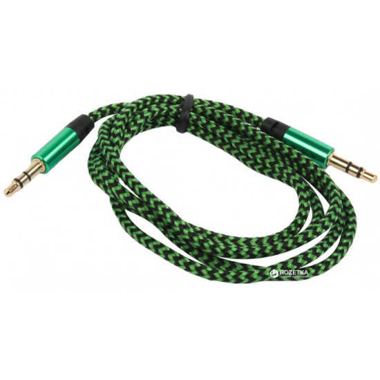 Кабель Ultra 3.5 мм - 3.5 мм 1 м Green (UC74-0100 green) Кабель Ultra 3.5 мм - 3.5 мм 1 м Green (UC74-0100 green)