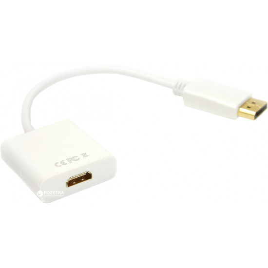 Кабель PowerPlant DisplayPort - HDMI v1.4 0.15 м (KD00AS1277)