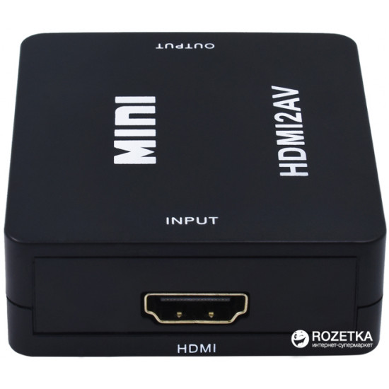 Адаптер STLab HDMI - AV/RCA/CVBS 0.15 м Black (U-995) Адаптер STLab HDMI - AV/RCA/CVBS 0.15 м Black (U-995)