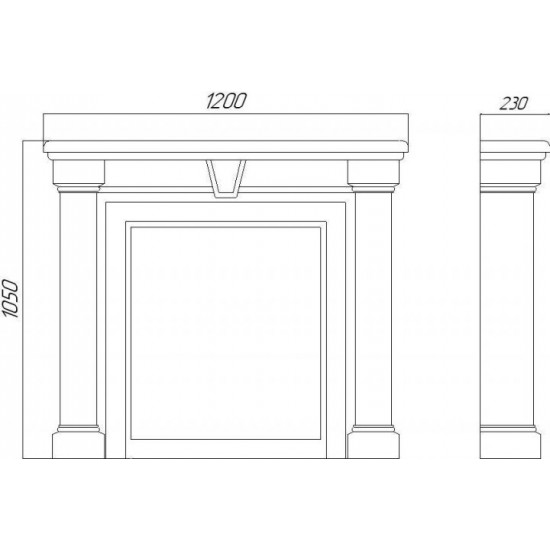 Декорация портал камина Aristocrat Decor FN001 Декорация портал камина Aristocrat Decor FN001