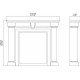Декорация портал камина Aristocrat Decor FN001 Декорация портал камина Aristocrat Decor FN001
