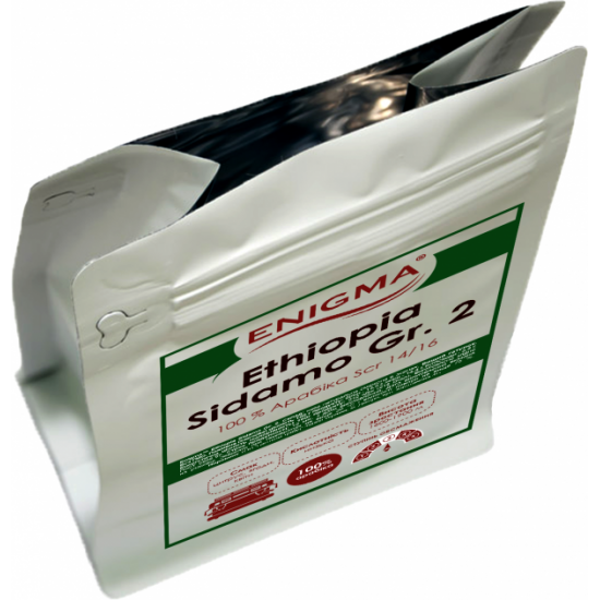 Кофе в зернах Enigma Ethiopia Sidamo Grade 2 Ato Tona Specialty 1 кг (4000000000004) Кофе в зернах Enigma Ethiopia Sidamo Grade 2 Ato Tona Specialty 1 кг (4000000000004)