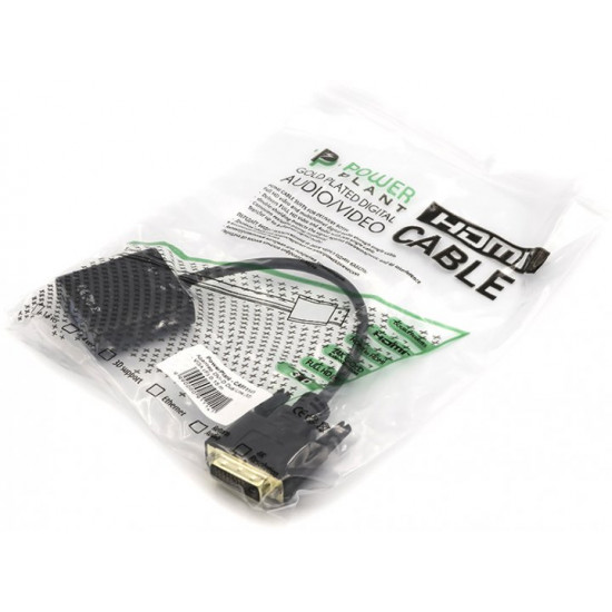 Адаптер PowerPlant DVI-D Dual Link (M) - VGA (F) 0.15 м Black (CA911141) Адаптер PowerPlant DVI-D Dual Link (M) - VGA (F) 0.15 м Black (CA911141)
