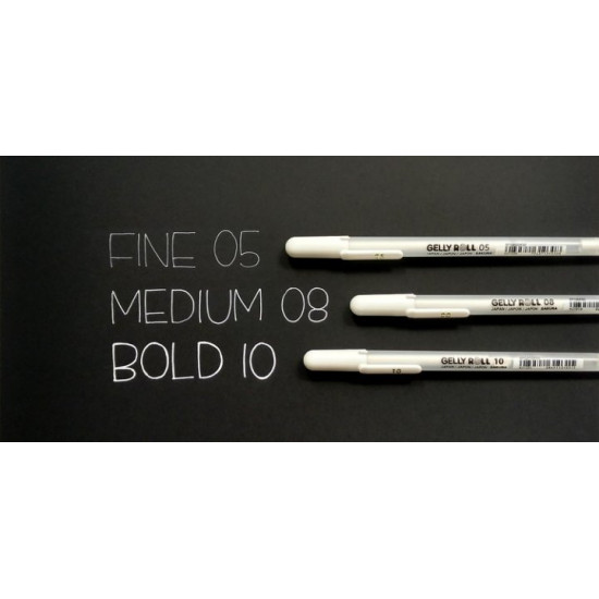 Ручка гелева Sakura Gelly Roll Bold 10 Біла (XPGB1050) Ручка гелева Sakura Gelly Roll Bold 10 Біла (XPGB1050)