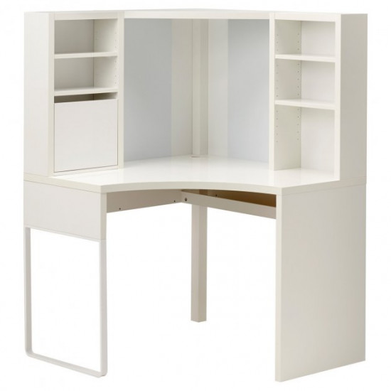Комп'ютерний стіл IKEA MICKE кутовий білий 502.507.13 Комп'ютерний стіл IKEA MICKE кутовий білий 502.507.13