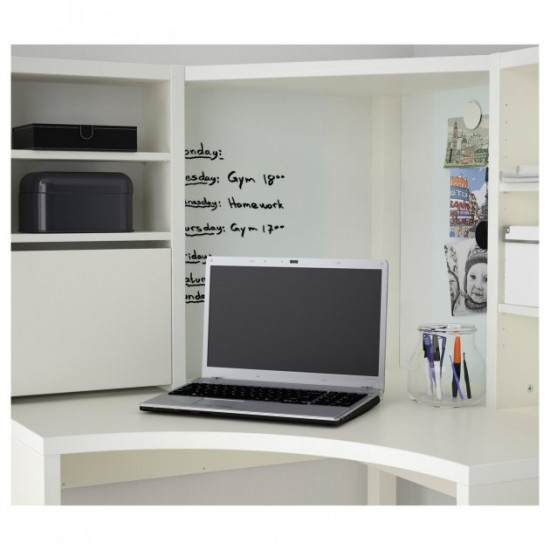 Комп'ютерний стіл IKEA MICKE кутовий білий 502.507.13 Комп'ютерний стіл IKEA MICKE кутовий білий 502.507.13