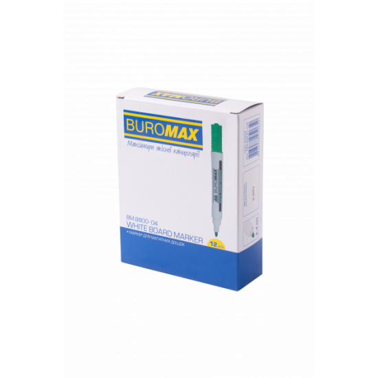 Маркер для сухостираемых досок Buromax BM.8800-04 зеленый Маркер для сухостираемых досок Buromax BM.8800-04 зеленый