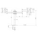  Настольное крепление для двух мониторов KSL DM32T Black