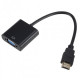 Перехідник U&P HDMI - VGA/Audio 0.2 м Black (CC-HTVA-BK) Перехідник U&P HDMI - VGA/Audio 0.2 м Black (CC-HTVA-BK)