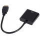 Перехідник U&P HDMI - VGA/Audio 0.2 м Black (CC-HTVA-BK) Перехідник U&P HDMI - VGA/Audio 0.2 м Black (CC-HTVA-BK)