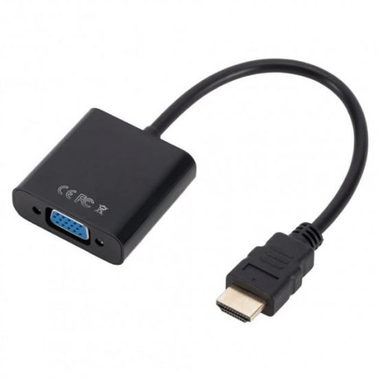Перехідник U&P HDMI - VGA/Audio 0.2 м Black (CC-HTVA-BK) Перехідник U&P HDMI - VGA/Audio 0.2 м Black (CC-HTVA-BK)