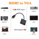Перехідник U&P HDMI - VGA/Audio 0.2 м Black (CC-HTVA-BK) Перехідник U&P HDMI - VGA/Audio 0.2 м Black (CC-HTVA-BK)