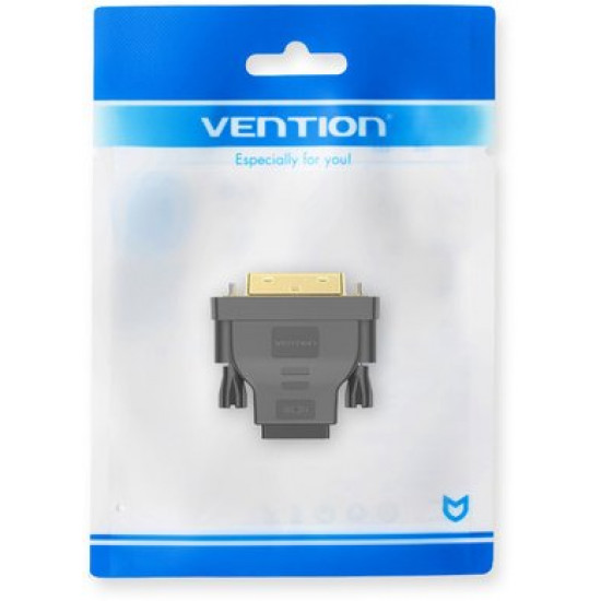 Перехідник Vention HDMI F - DVI M Чорний (ECDB0) Перехідник Vention HDMI F - DVI M Чорний (ECDB0)