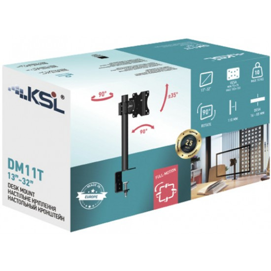 Настольное крепление для монитора KSL DM11T Black Настольное крепление для монитора KSL DM11T Black