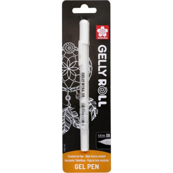 Ручка гелева Sakura Gelly Roll білий 0,4мм BASIC MEDIUM (8712079441715) Ручка гелева Sakura Gelly Roll білий 0,4мм BASIC MEDIUM (8712079441715)