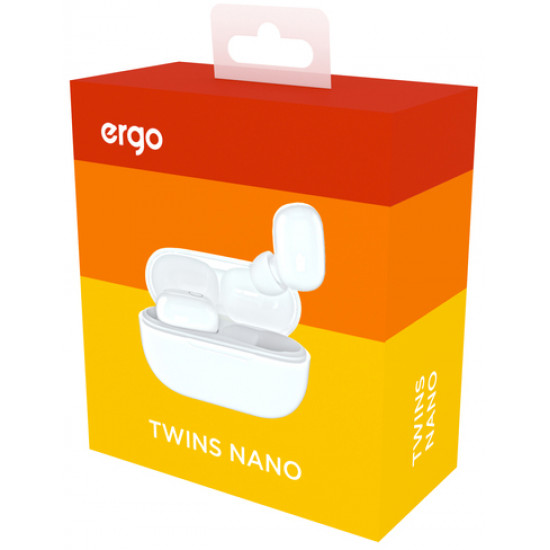 Навушники Ergo BS-510 Twins Nano White