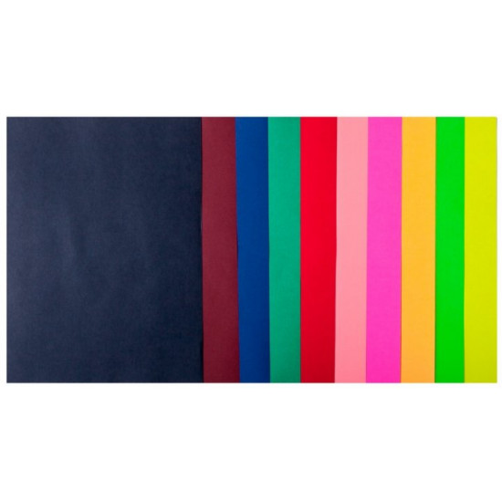 Папір кольоровий Buromax DARK+NEON А4 80г/м2 10кол. 50л. (BM.2721050-99) Папір кольоровий Buromax DARK+NEON А4 80г/м2 10кол. 50л. (BM.2721050-99)