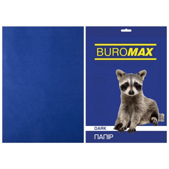 Папір кольоровий А4 Buromax DARK 80гм2 темно-синій 20л. (BM.2721420-02) Папір кольоровий А4 Buromax DARK 80гм2 темно-синій 20л. (BM.2721420-02)