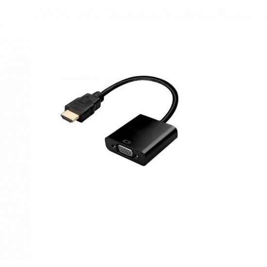 Конвертер HDMI (тато) на VGA (мама) 10cm, 4K/2K