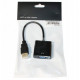 Конвертер HDMI (тато) на VGA (мама) 10cm, 4K/2K
