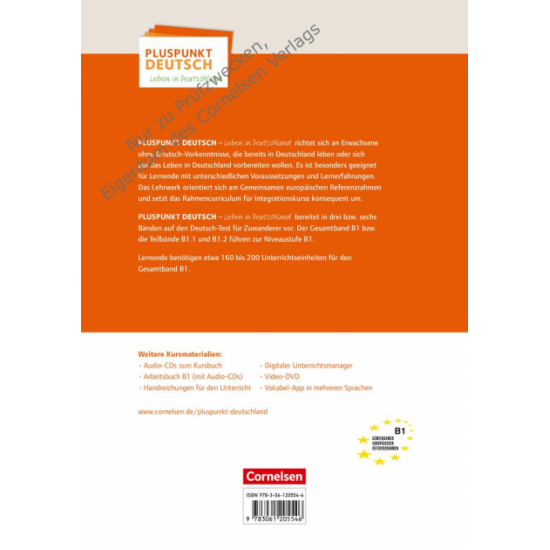  Pluspunkt Deutsch - Leben in Deutschland. Allgemeine Ausgabe B1: Gesamtband. Kursbuch mit interaktiven Übungen