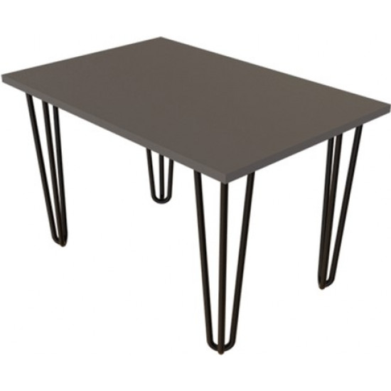Журнальный столик DC Zac 660х440х16 мм Графит 4 ноги черные прутовые ordf (DC121364) Журнальный столик DC Zac 660х440х16 мм Графит 4 ноги черные прутовые ordf (DC121364)