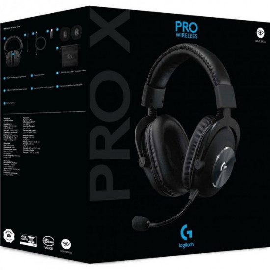 Комп'ютерна гарнітура Logitech G PRO X Wireless LIGHTSPEED Black (981-000907) [55967]