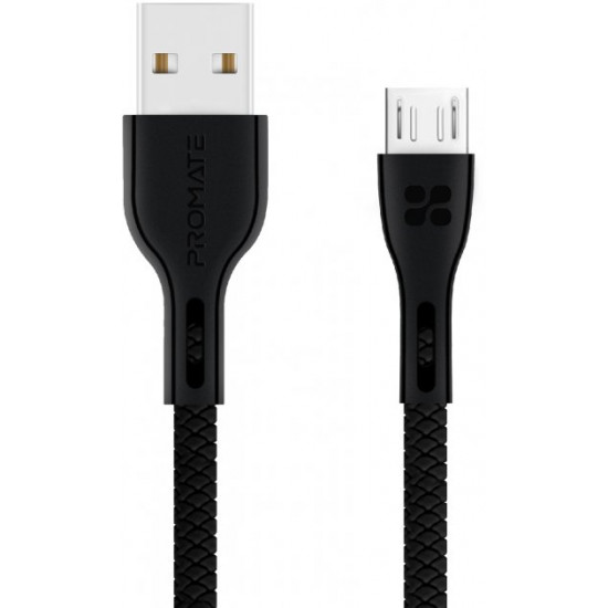 Кабель Promate PowerBeam-M USB-microUSB 1.2 м Black (powerbeam-m.black) Кабель Promate PowerBeam-M USB-microUSB 1.2 м Black (powerbeam-m.black)