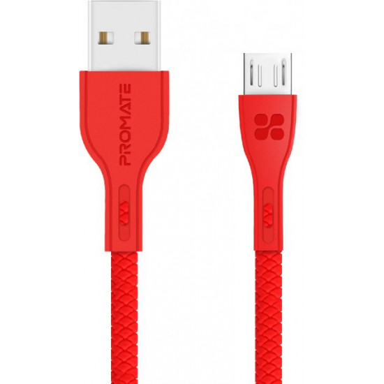 Кабель Promate PowerBeam-M USB-microUSB 1.2 м Red (powerbeam-m.red) Кабель Promate PowerBeam-M USB-microUSB 1.2 м Red (powerbeam-m.red)