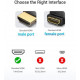 Перехідник Vention HDMI Male to Female Adapter 90° Degree Правий (AIBBO)