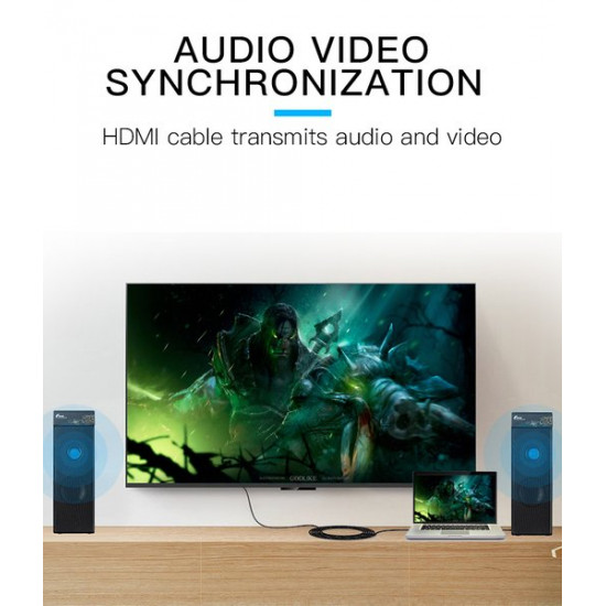 Кабель Vention HDMI-HDMI v1.4 5 м Black (VAA-M02-B500)