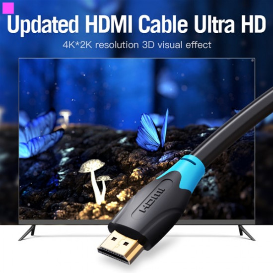 Кабель Vention HDMI-HDMI, 1.5 м v2.0 (AACBG) (43387648) Кабель Vention HDMI-HDMI, 1.5 м v2.0 (AACBG) (43387648)