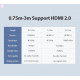 Кабель Vention HDMI-HDMI, 2 м v2.0 (VAA-B05-B200) (43387920) Кабель Vention HDMI-HDMI, 2 м v2.0 (VAA-B05-B200) (43387920)