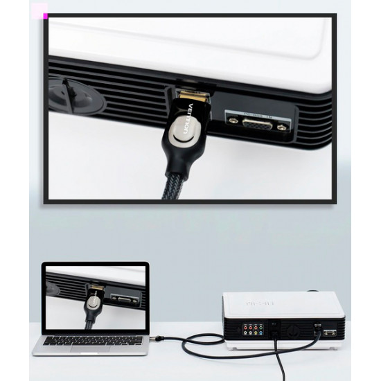Кабель Vention HDMI-HDMI, 2 м v2.0 (VAA-B05-B200) (43387920) Кабель Vention HDMI-HDMI, 2 м v2.0 (VAA-B05-B200) (43387920)