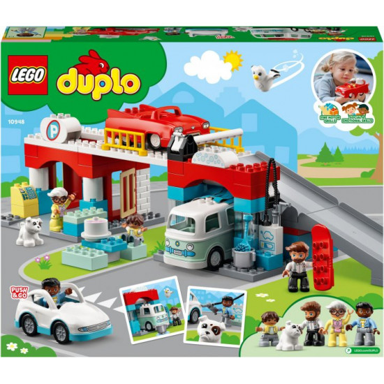 Конструктор LEGO DUPLO Гараж та автомийка 112 деталей (10948)