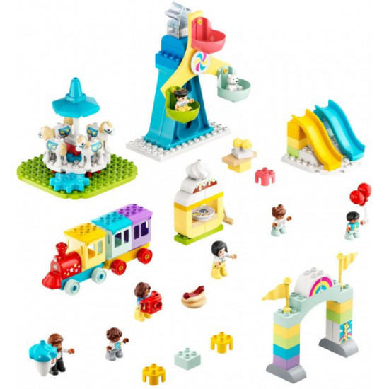Конструктор LEGO DUPLO Парк розваг 95 деталей (10956) Конструктор LEGO DUPLO Парк розваг 95 деталей (10956)