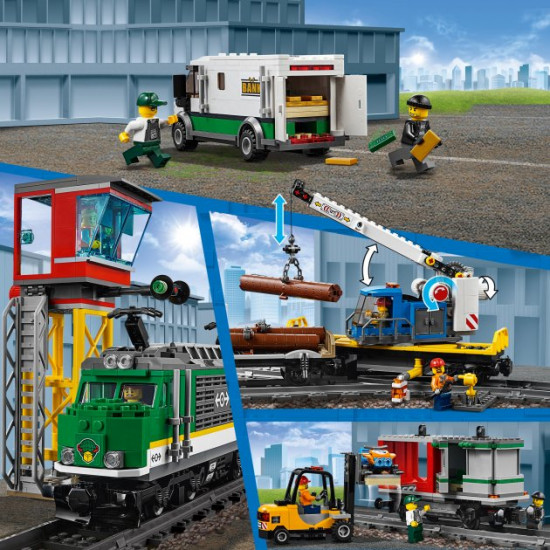 Конструктор LEGO City Товарний поїзд 1226 деталей (60198) (5702016109795)