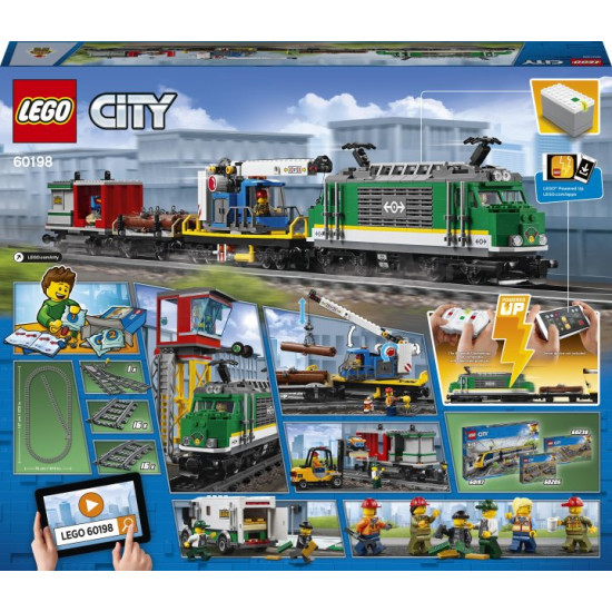 Конструктор LEGO City Товарний поїзд 1226 деталей (60198) (5702016109795)