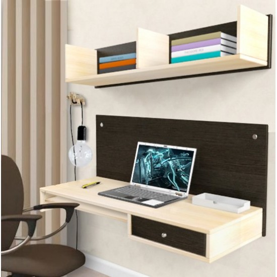 Навісний стіл AirTable R1 Kit Comfy-Home венге+дуб молочний Навісний стіл AirTable R1 Kit Comfy-Home венге+дуб молочний